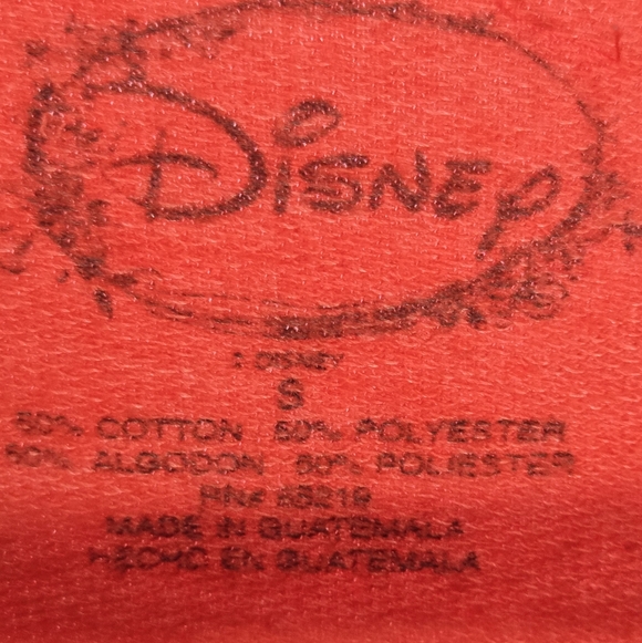 Red Disney Mickey Mouse Distressed Graphic French Terry Sweatshirt Women Small - Picture 3 of 4